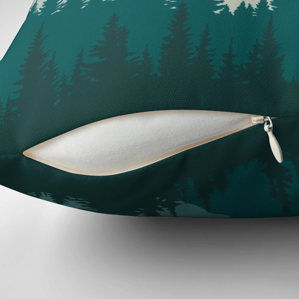 A Star Wars Endor-inspired throw pillow with a vibrant, colorful design
