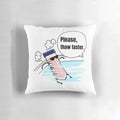 Funny lab pillow with text "Dear FBS: Please, Thaw Faster