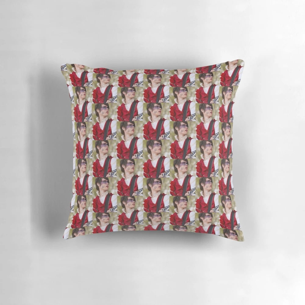 Ryan Ross inspired Panic at the Disco pillow with emo aesthetic design