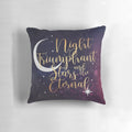 Feysand inspired night and stars purple pillow, perfect for ACOTAR fans