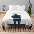 Ultra hooligan-inspired plush blanket with bold, aggressive logo design