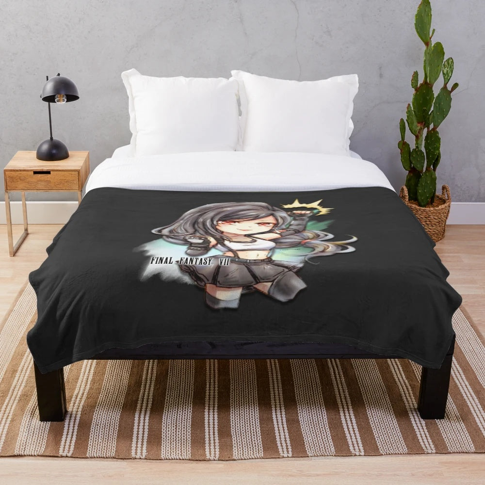 Final Fantasy 7 Remake Tifa Lockhart Plush Blanket