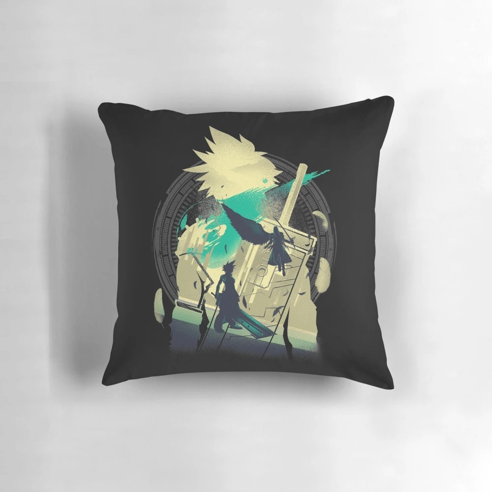 Soft, comfortable pillow featuring the iconic character Cloud Strife from the beloved Final Fantasy VII video game.