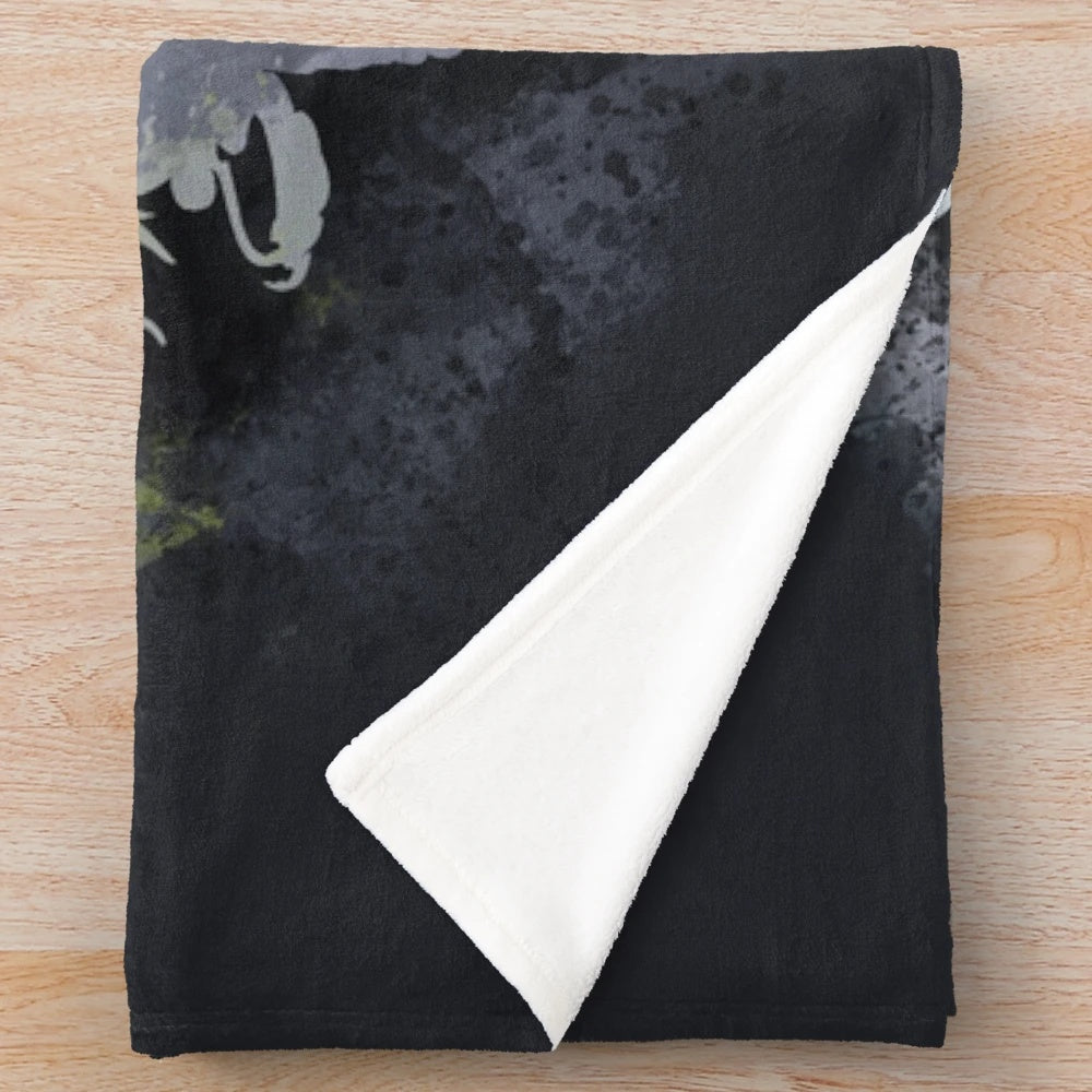 Final Fantasy XV logo printed on a soft and cozy plush blanket