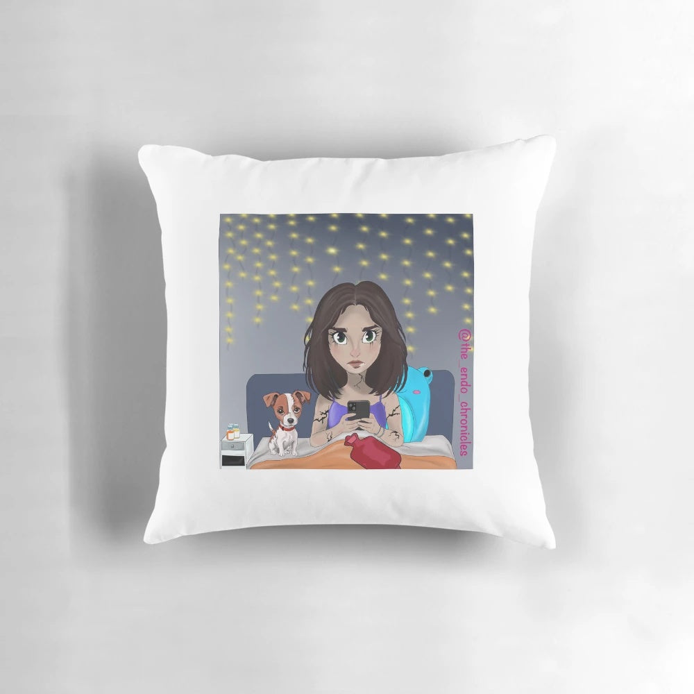 The Endo Chronicles Pillow - Support for Endometriosis and Chronic Illness Patients