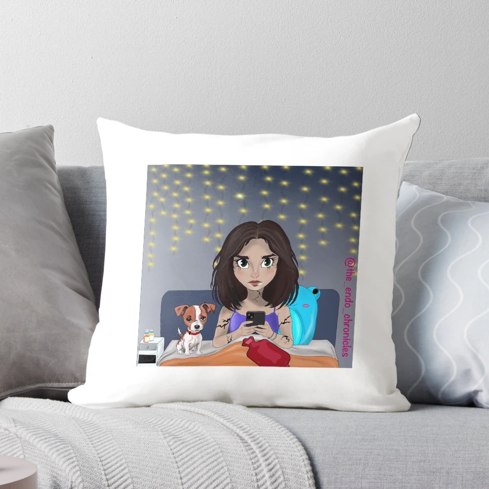 The Endo Chronicles Pillow - Support for Endometriosis and Chronic Illness Patients