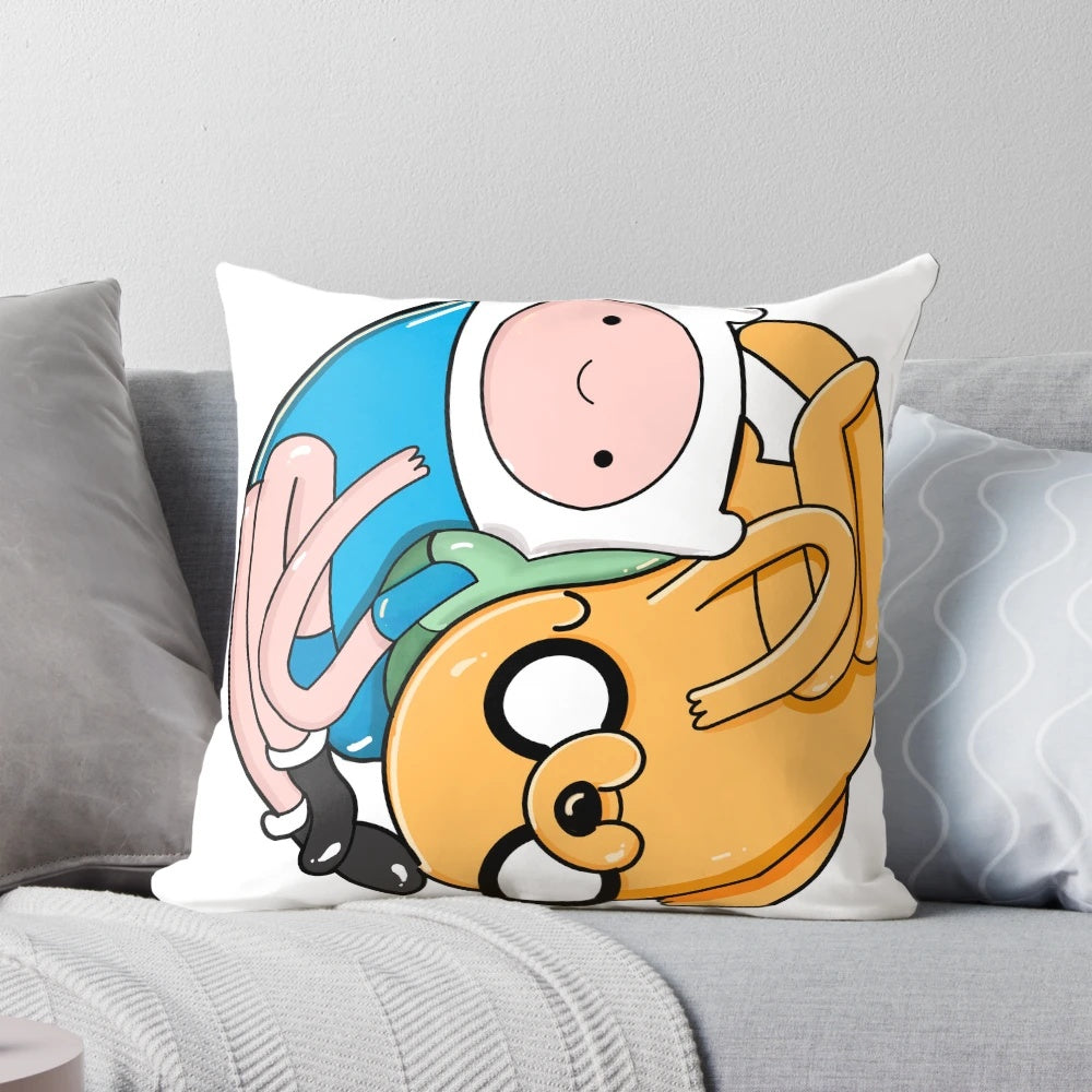 Adventure Time Finn the Human and Jake the Dog Cartoon Pillow