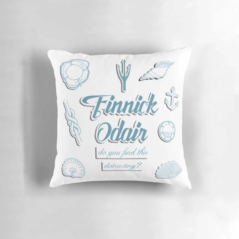 Finnick Odair inspired pillow featuring characters from The Hunger Games