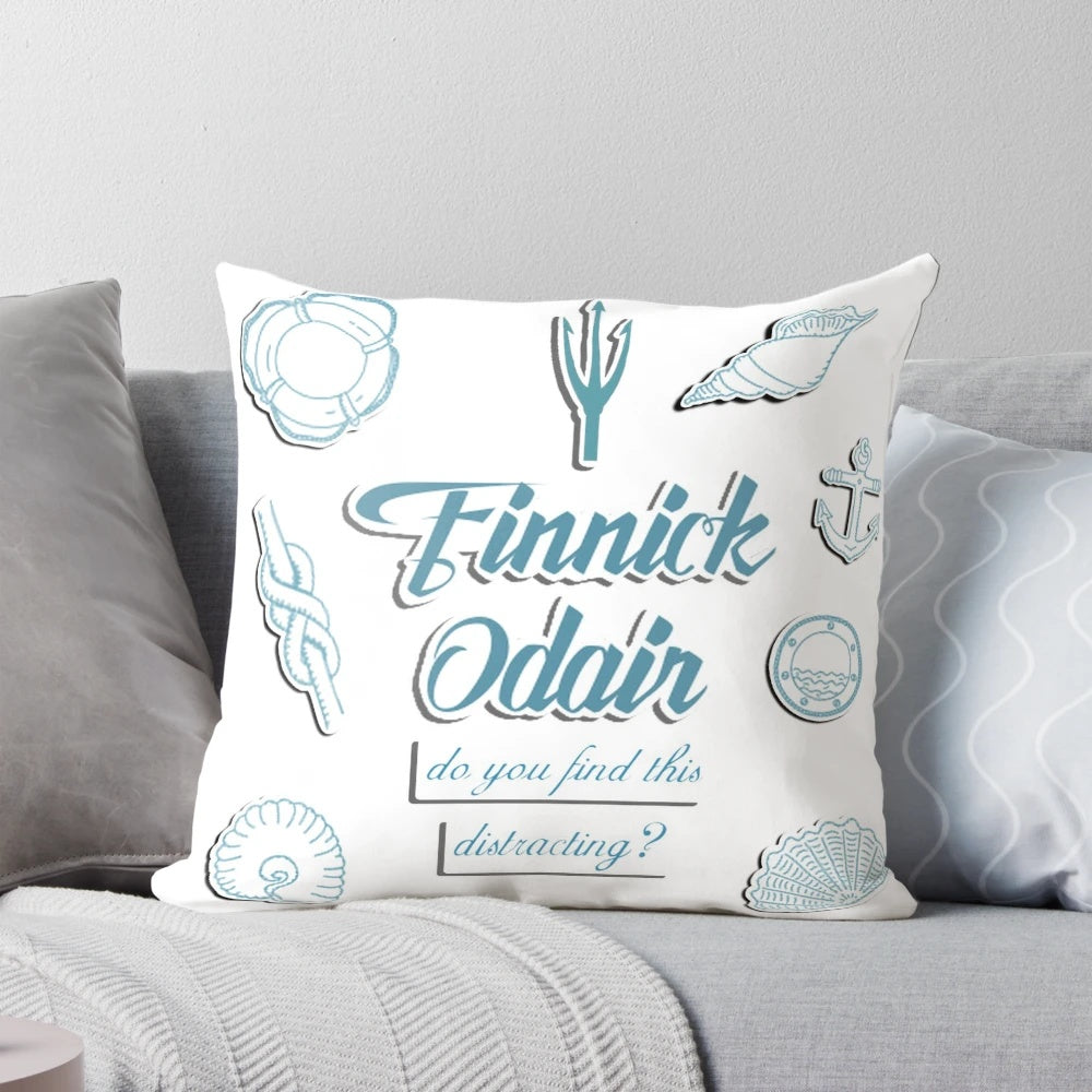Finnick Odair inspired pillow featuring characters from The Hunger Games