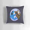 Soft and cuddly BLÅHAJ shark-themed pillow, perfect for gamers, kids, and toddlers