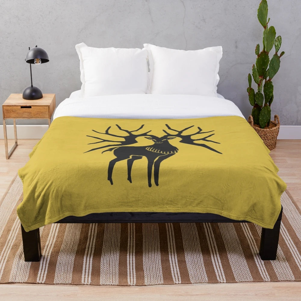 Fire Emblem Three Houses Golden Deer Emblem Plush Blanket