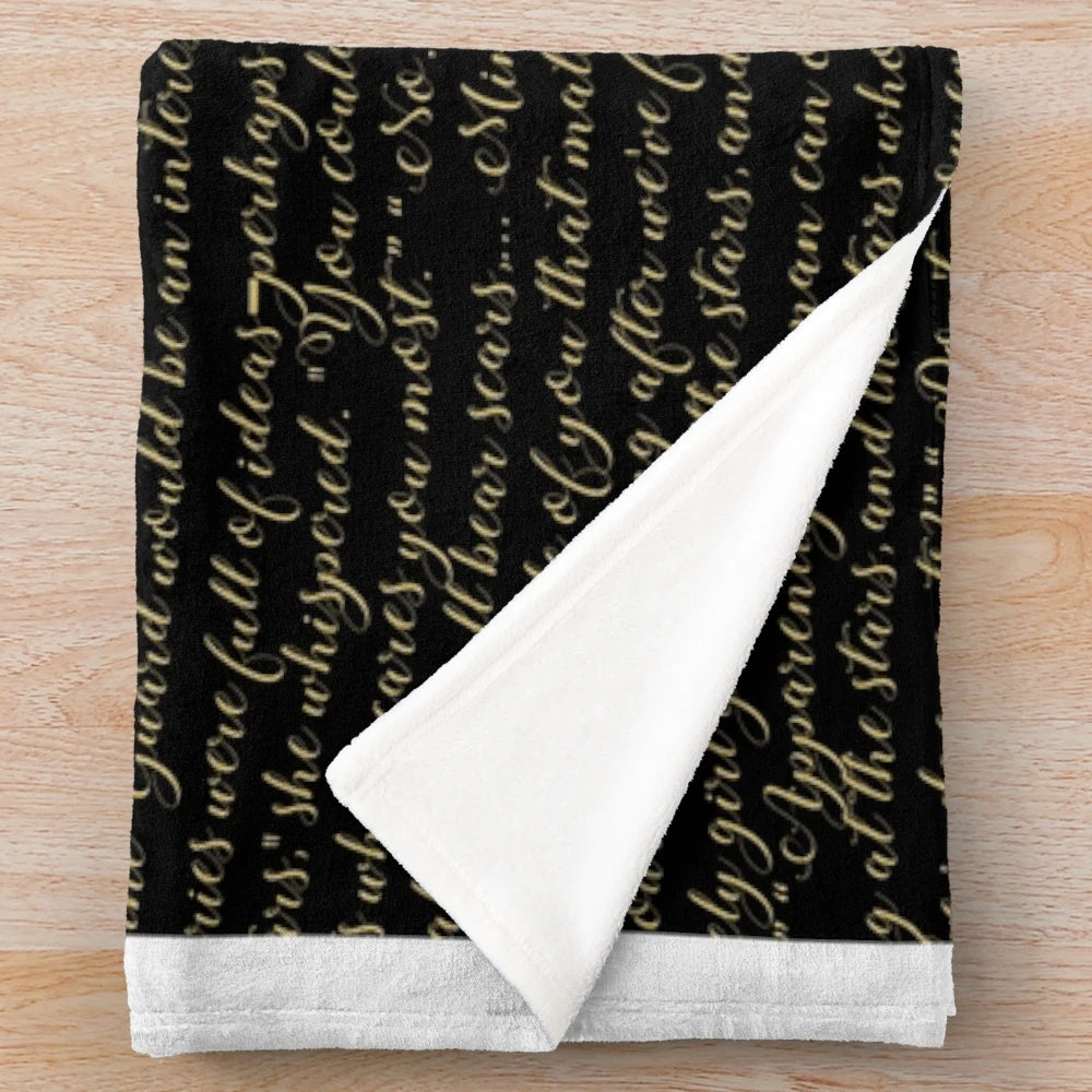 Fireheart-inspired plush blanket with fantasy design
