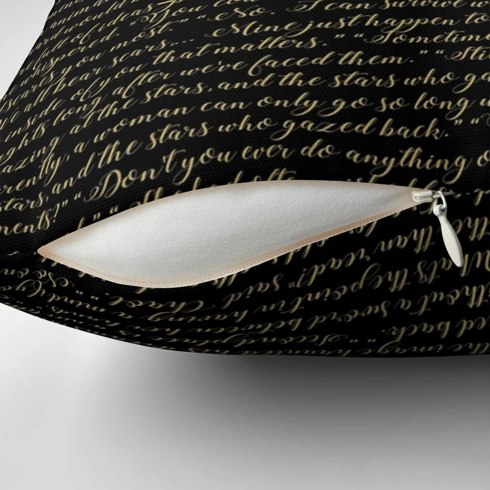 Fireheart Quoted Design Pillow, a decorative accent pillow for home decor