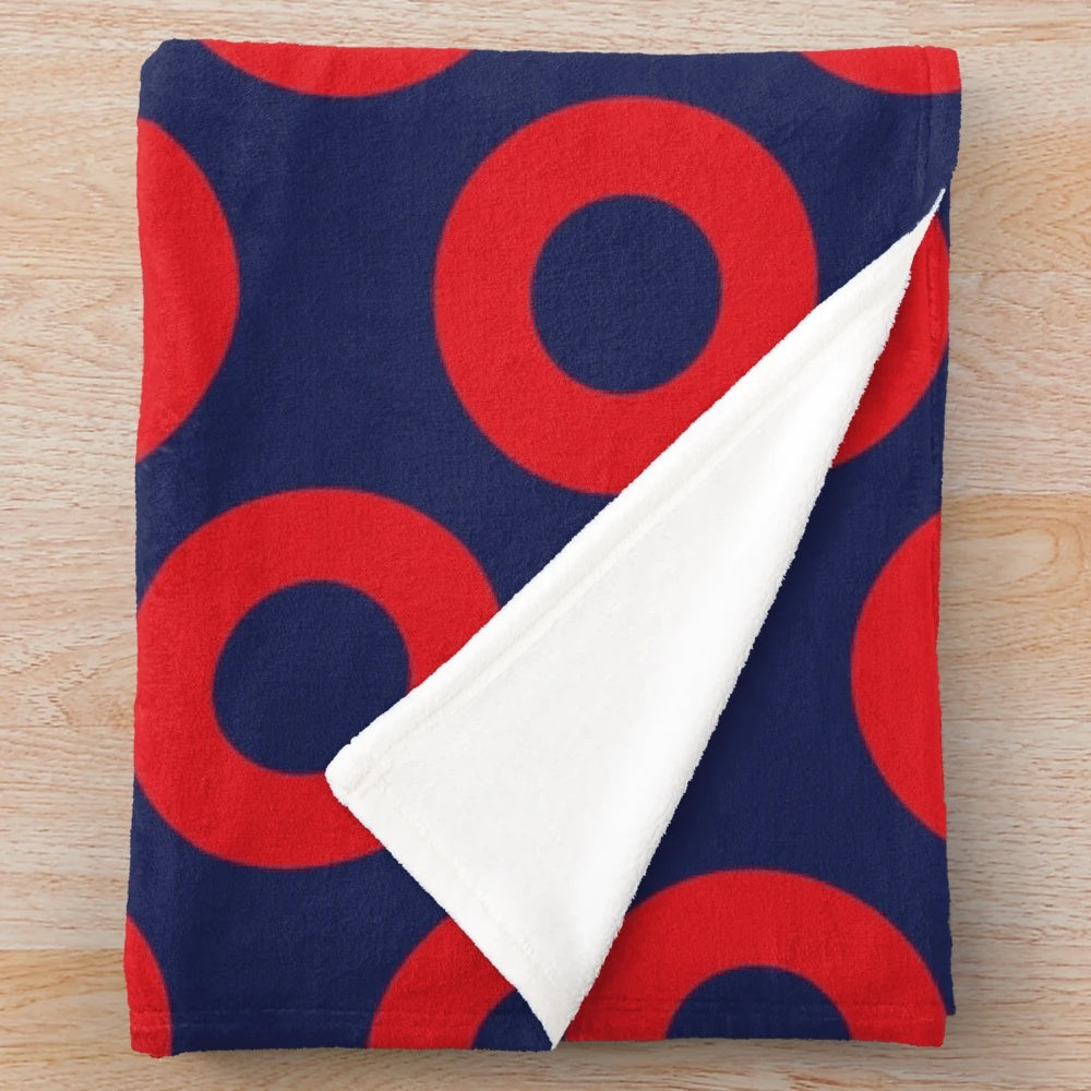 Fishman Doughnut pattern plush blanket