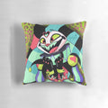 Plush pillow featuring the animated demon character Fizzarolli from the Helluva Boss series