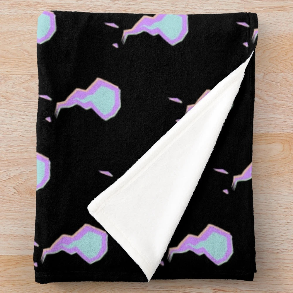 Promare flame-themed plush blanket