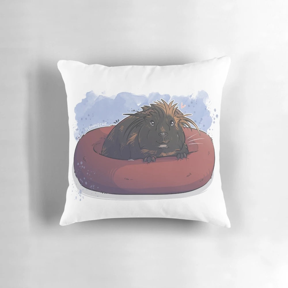 Flame-patterned plush pillow for a cozy and decorative touch in your living space.