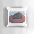Flame-patterned plush pillow for a cozy and decorative touch in your living space.