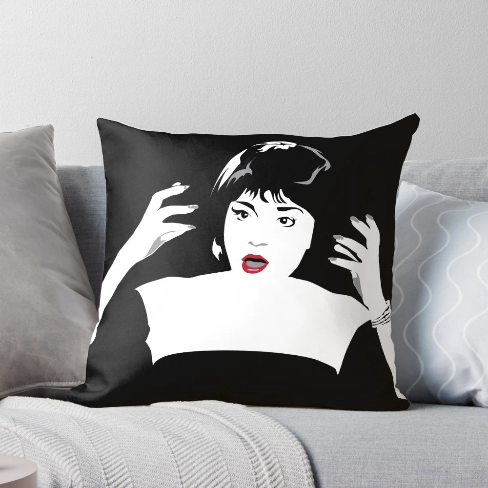Flames on the Side of My Face Madeline Kahn Inspired Clue Movie Quote Pillow