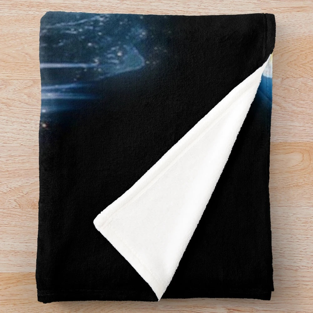 Flat Earth Dome Design Plush Blanket