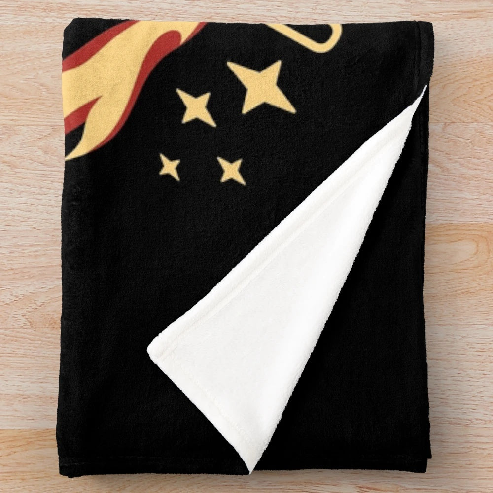 Plush blanket featuring the unique flavors and style of celebrity chef Guy Fieri
