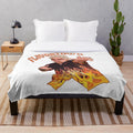 Guy Fieri inspired plush blanket with Flavortown design