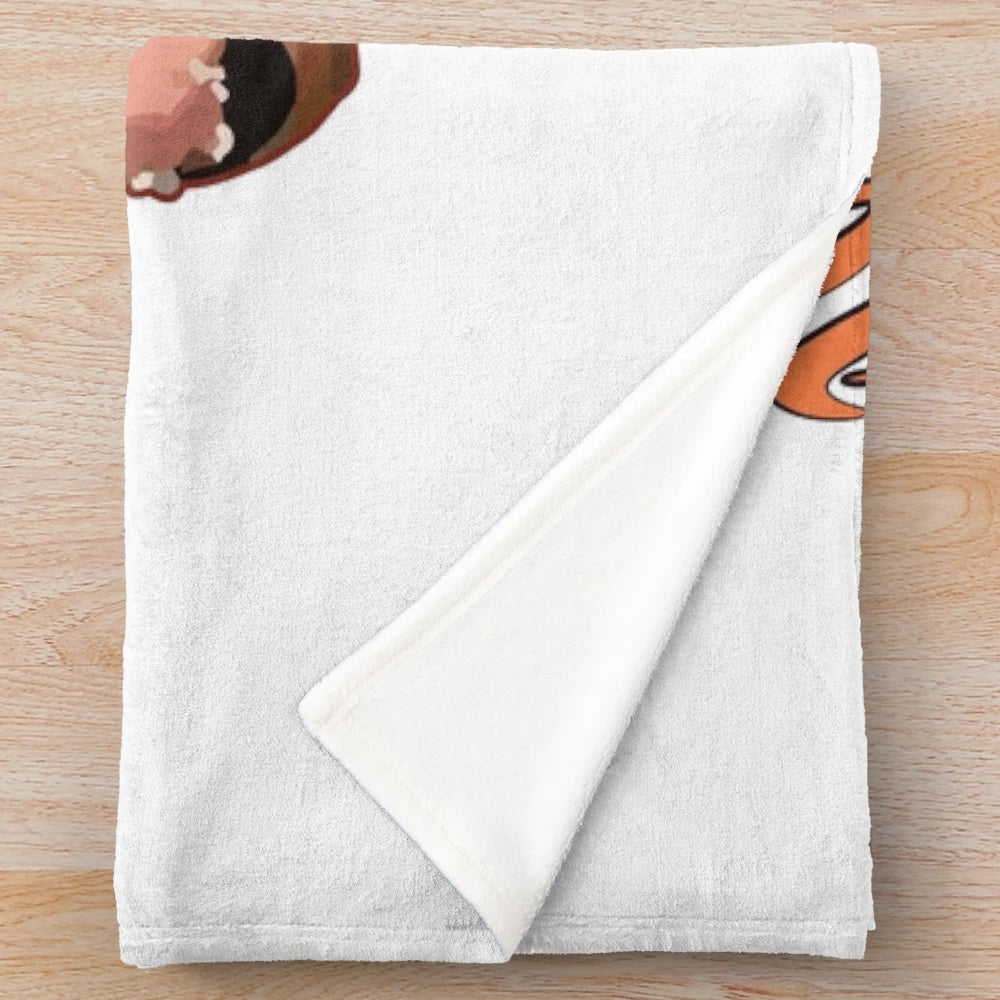 Guy Fieri inspired plush blanket with Flavortown design