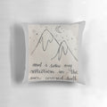 Fleetwood Mac "Landslide" lyrics printed on a soft, cozy throw pillow