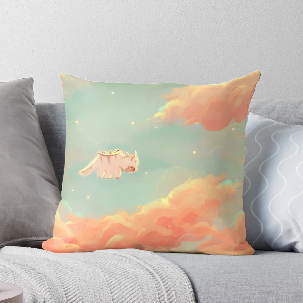 Soft and cozy Appa pillow from the anime series Avatar: The Last Airbender