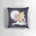Flutterbat-themed moon-shaped pillow for MLP fans and bronies