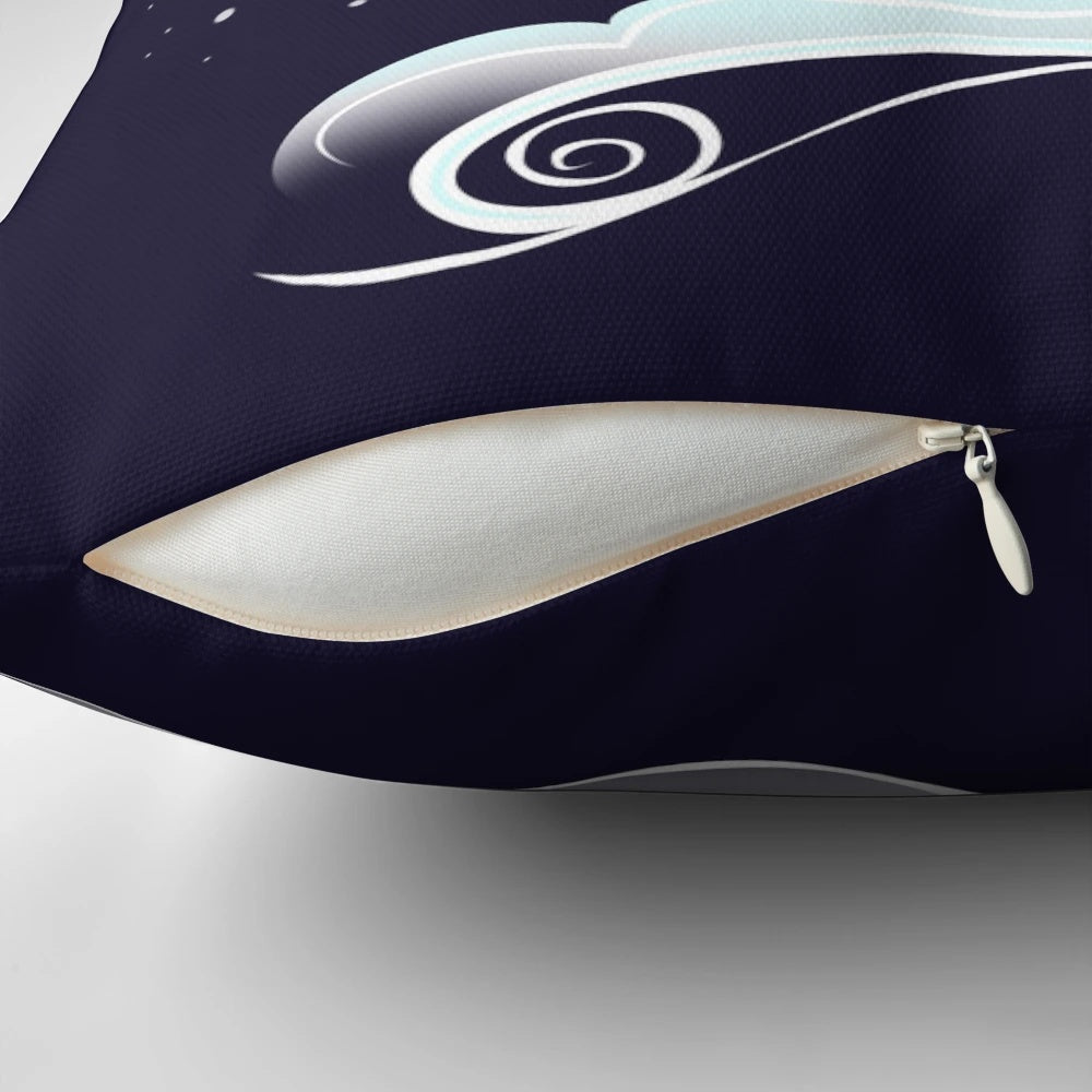 Flutterbat-themed moon-shaped pillow for MLP fans and bronies