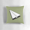 Stylish paper airplane-shaped pillow for aviation enthusiasts and home decor