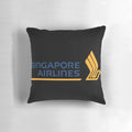 Singapore Airlines logo printed on a plush, comfortable travel pillow
