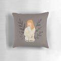 Soft, knitted pillow inspired by Taylor Swift's "Folklore" cardigan design