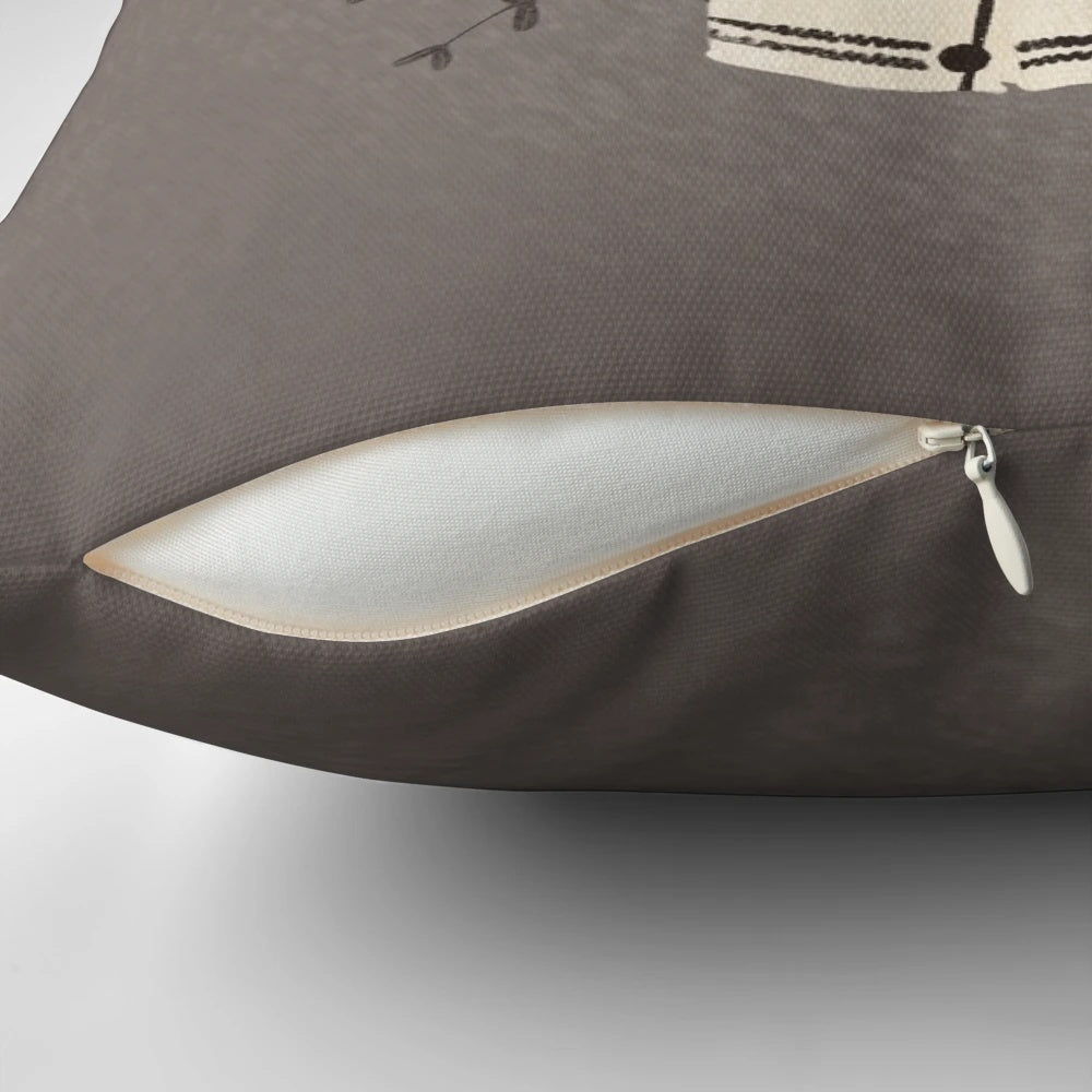 Soft, knitted pillow inspired by Taylor Swift's "Folklore" cardigan design