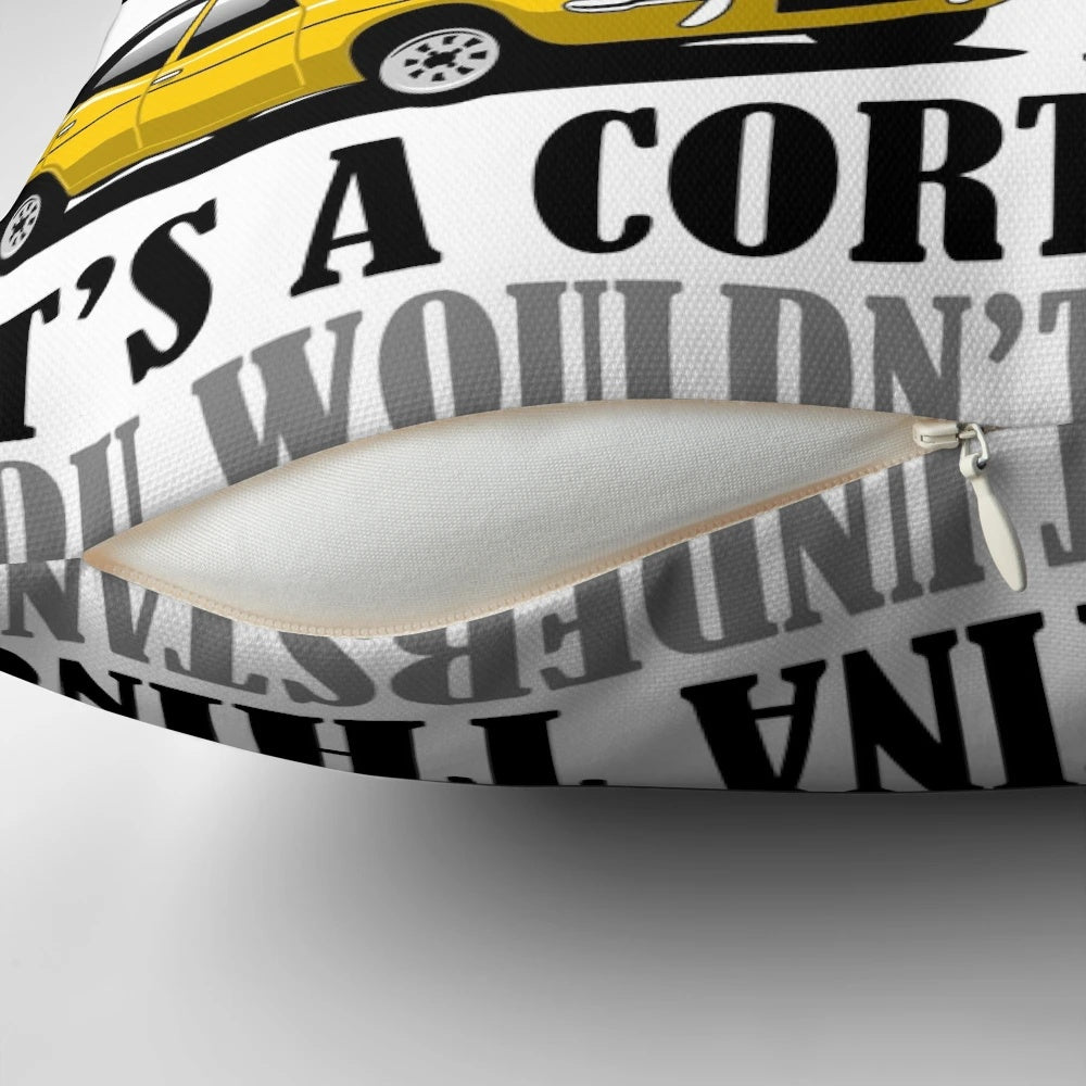Ford Cortina Evolution Poster Pillow featuring vintage car designs