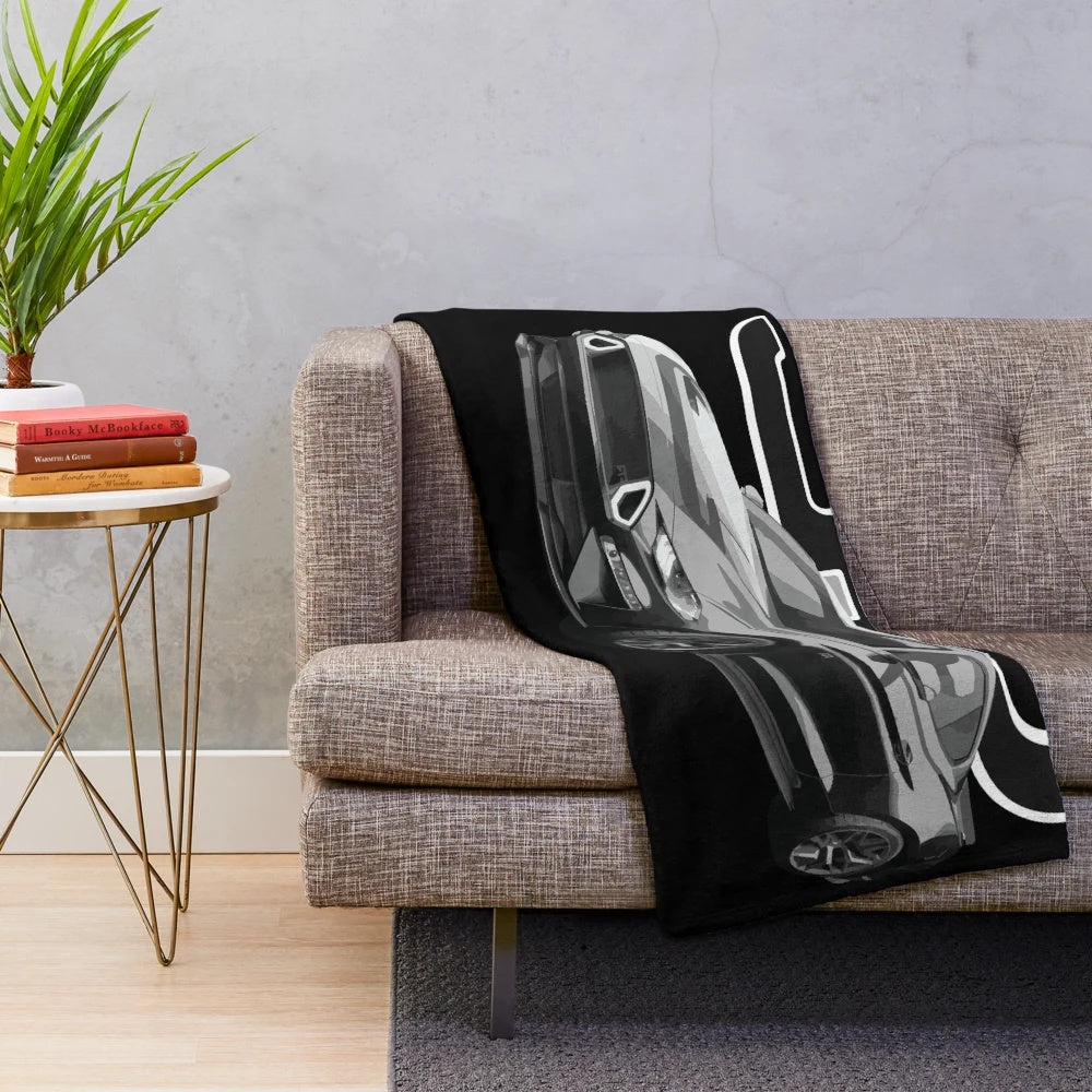 Ford Mustang GT 5.0L V8 Plush Blanket