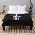 Ford Mustang logo plush blanket