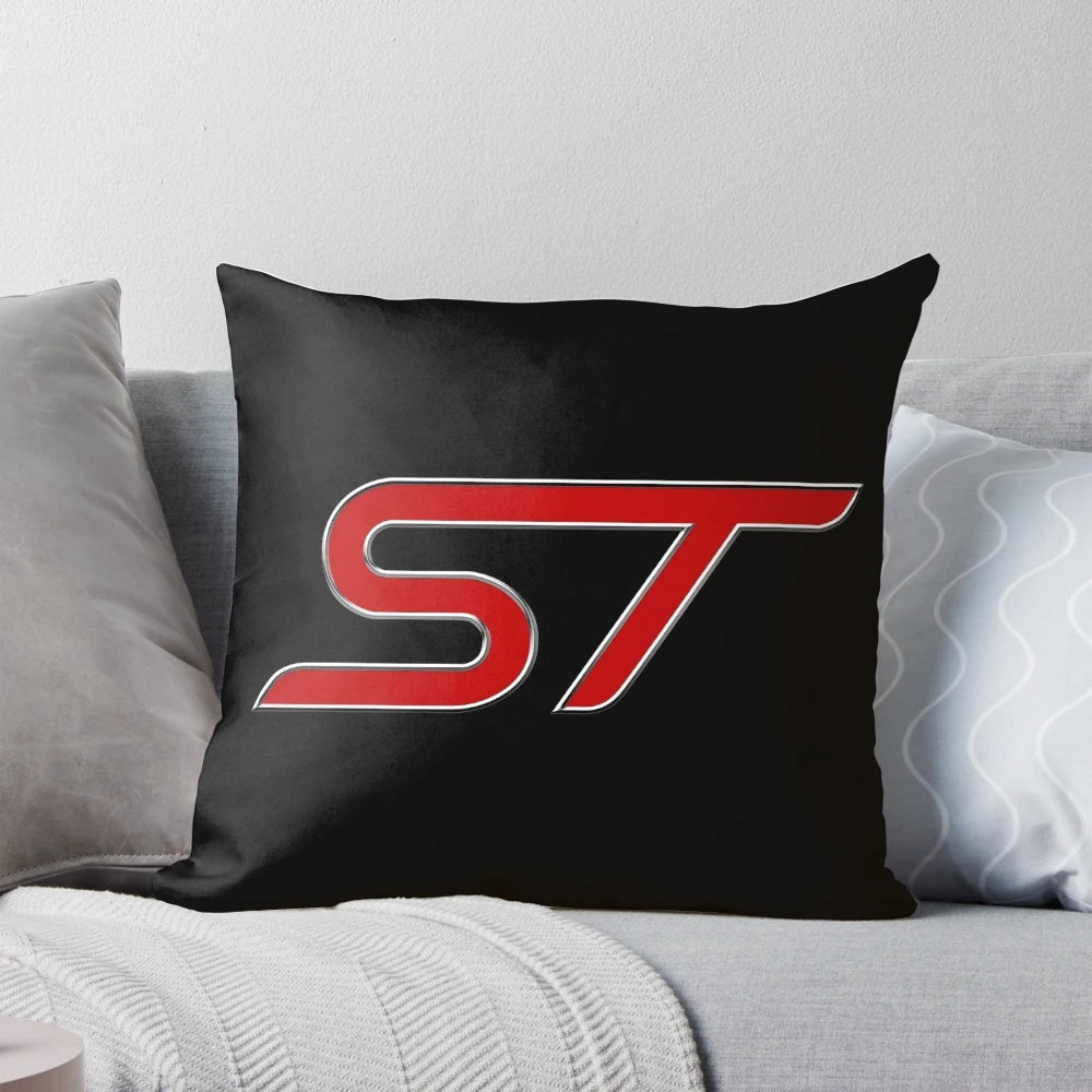 Ford ST Pillow - Soft, Red ST-Branded Cushion for Ford Enthusiasts