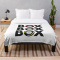 Formula 1 inspired plush blanket with tire compound design