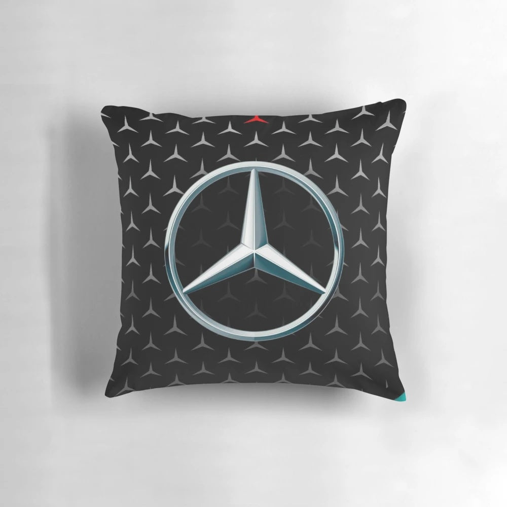 Silver Grey Mercedes AMG F1 Pillow with 2022 F1 Logo