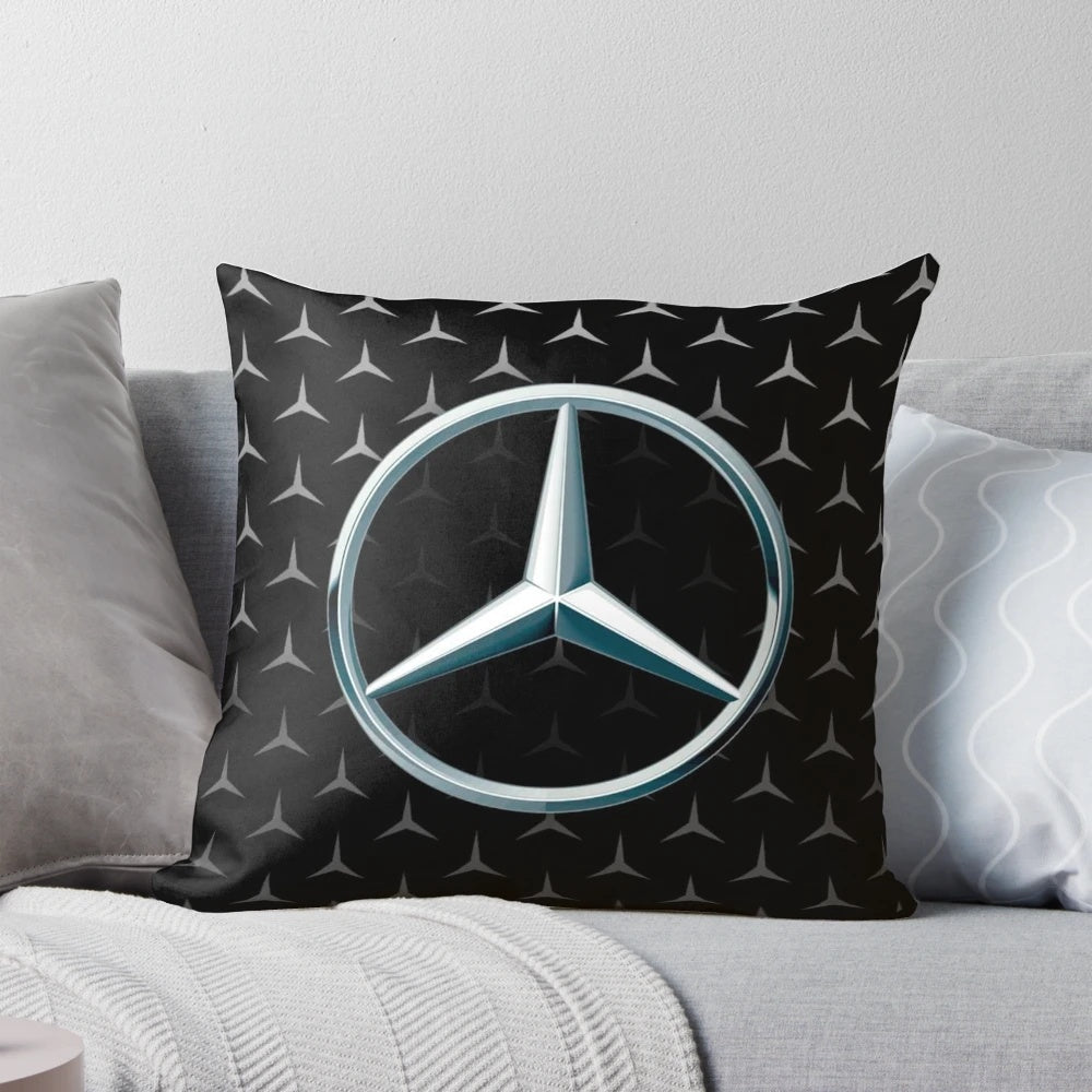 Silver Grey Mercedes AMG F1 Pillow with 2022 F1 Logo