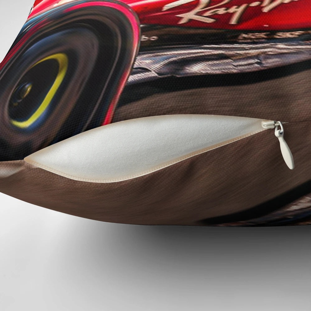 Plush Formula 1 pillow with Charles Leclerc, Ferrari driver