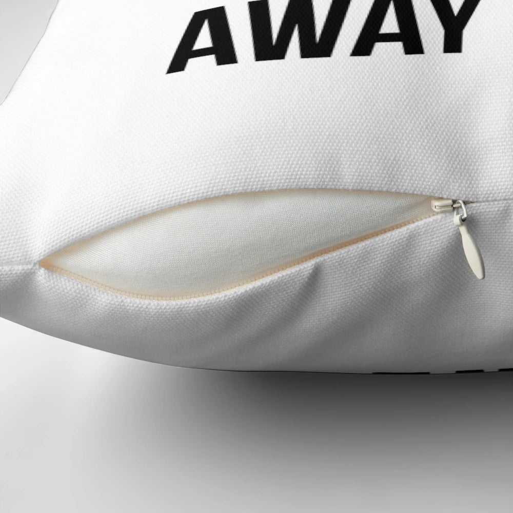 Formula One inspired "Lights Out and Away We Go" decorative throw pillow