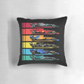 Vibrant Formula One racing car pillow with sleek design