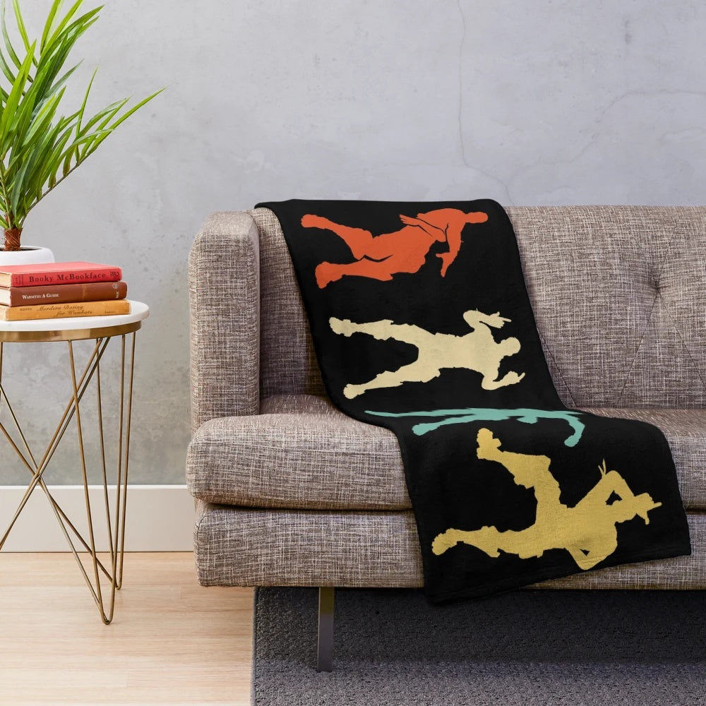 Fortnite inspired plush blanket with victory dance design