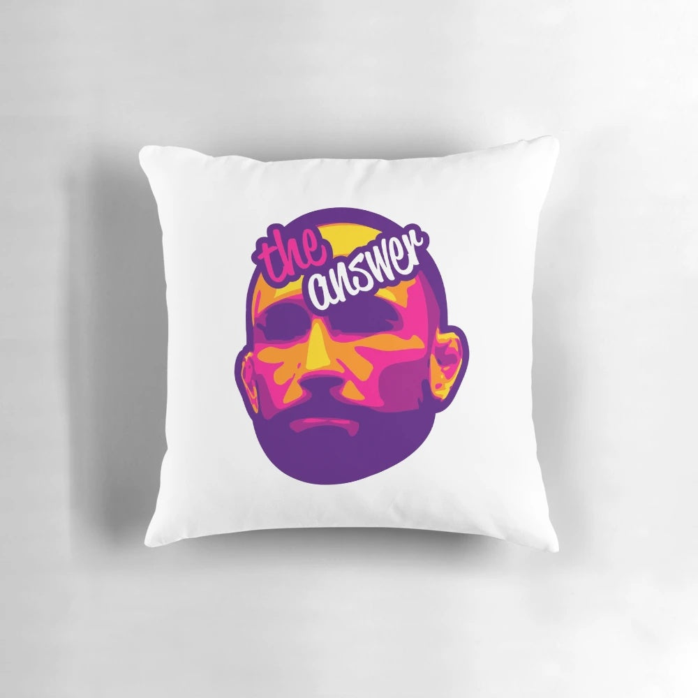 Frankie Edgar UFC Champion Pillow featuring the MMA athlete's image and logo