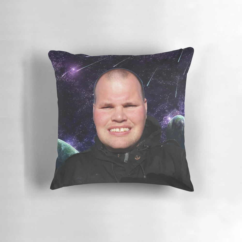 Frankie MacDonald inspired weather forecaster themed decorative pillow