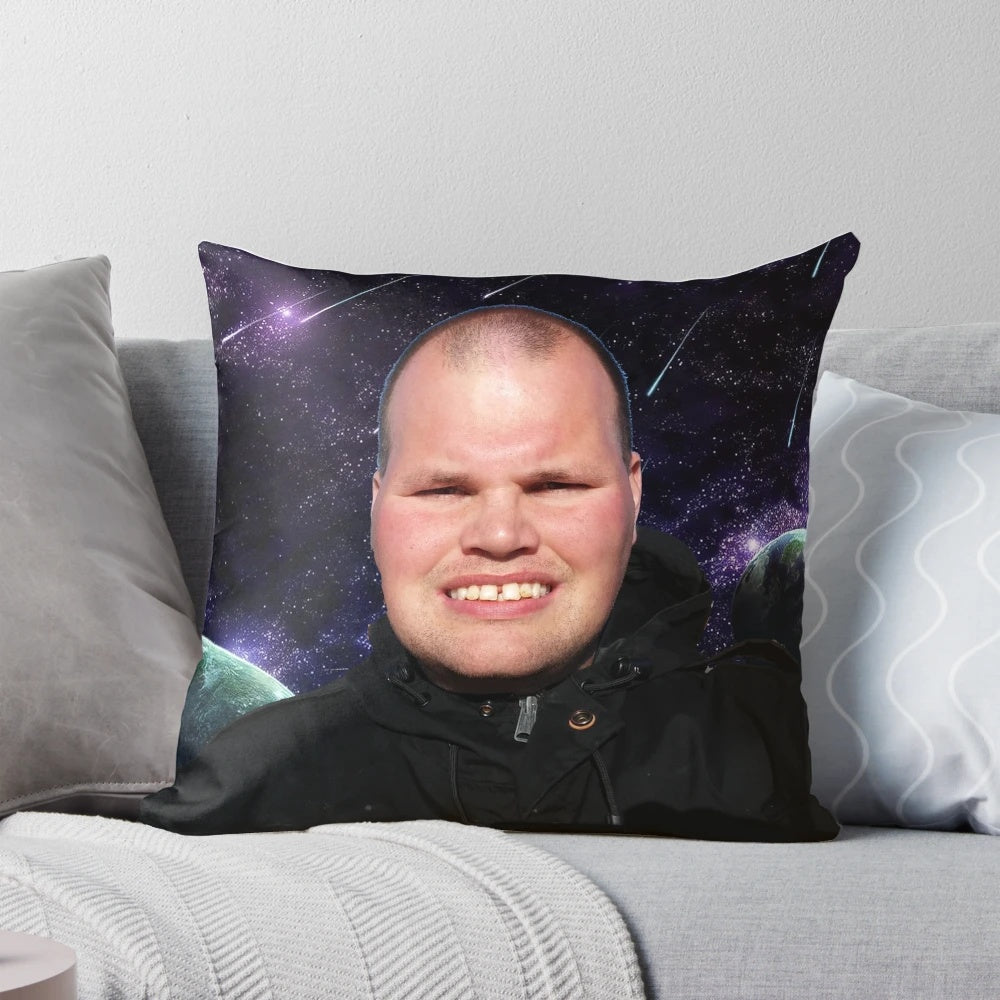 Frankie MacDonald inspired weather forecaster themed decorative pillow