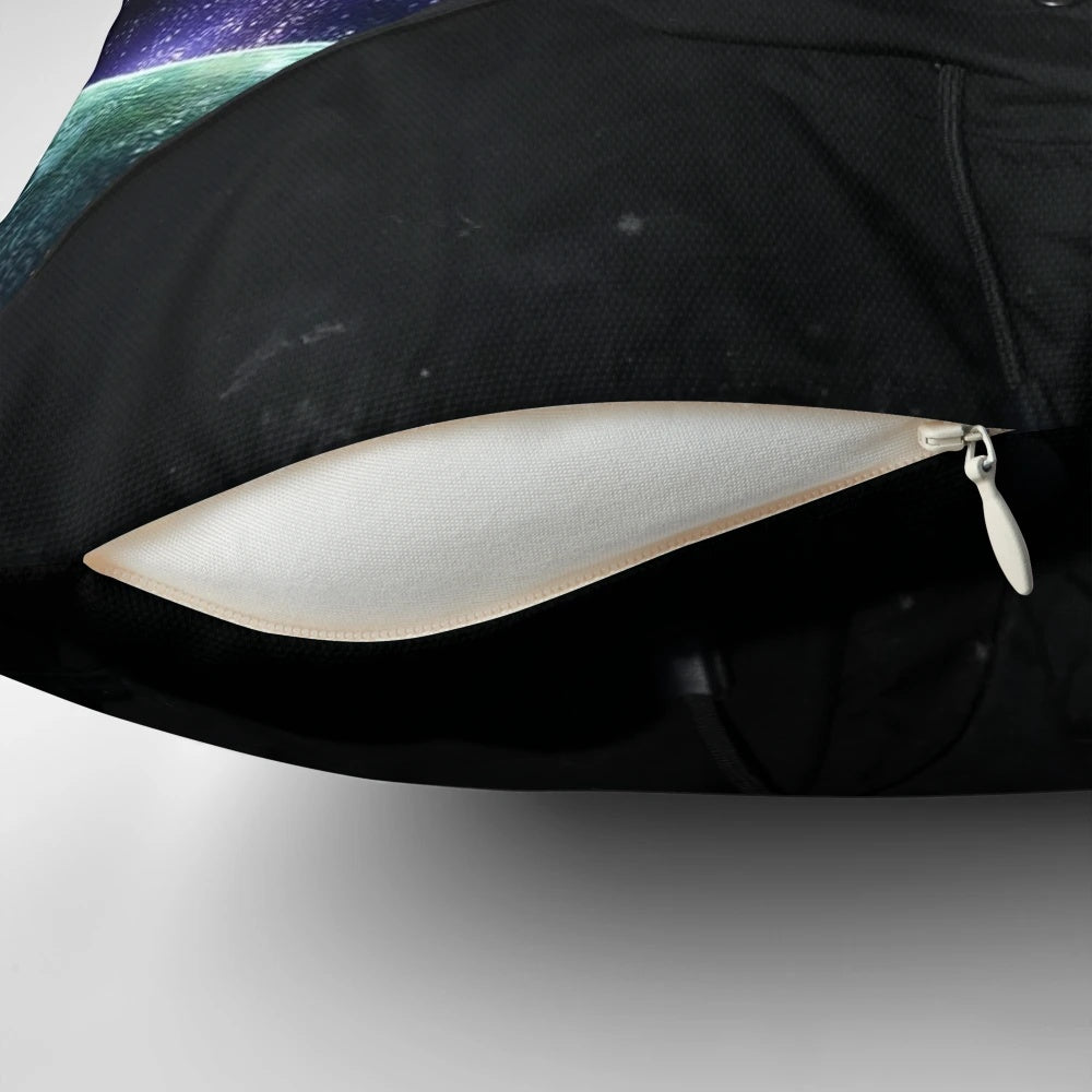 Frankie MacDonald inspired weather forecaster themed decorative pillow